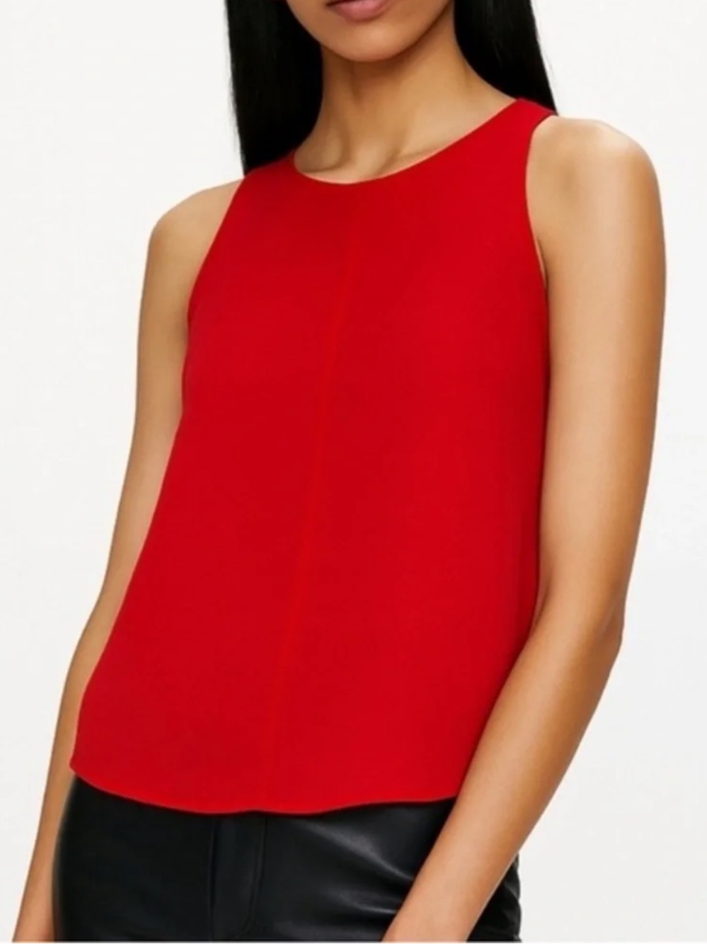 Aritzia Wilfred Octave Blouse in Goji Berry Red